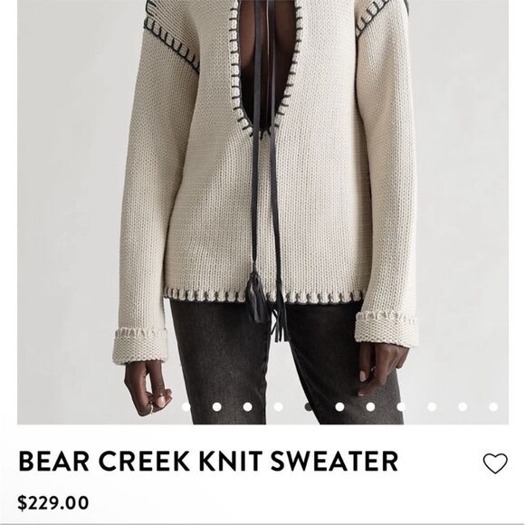 One By OneTeaspoon Sweater Womens Sz XXS Cream Oversized Bear Creek Knit NWT - Picture 3 of 16